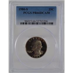 1980  S  PCGS PR66 DCAM Washington Quarter