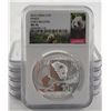 Image 1 : Lot of (5) 2016 NGC MS70 Silver Panda