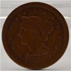 1852 Braided Hair Inited States Large Cent