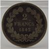 Image 2 : 1842 French 2 Francs in Good Condition