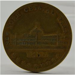 1855 New York Crystalline Palace Medallion