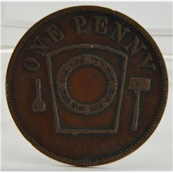 1913 South Pasadena Chapter Masonic Penny