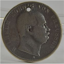 1870 Prussia, Germany Thaler