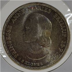 1964 Deenmark 5 kroner in Uncirculated Condition