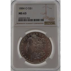 1884 "O" NGC MS63  Morgan Silver Dollar