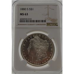 1880 "S" NGC MS63  Morgan Silver Dollar