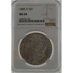 1885 "O" NGC MS64 Morgan Silver Dollar