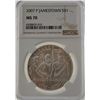 Image 1 : 2007 "P' Jamestown NGC MS70 United States Silver Commemorative