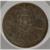 Image 1 : 1966 Uncirculated Australian Silver 50 Cent Piece
