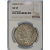 Image 3 : 1883 "CC" NGC AU55 Morgan Silver Dollar