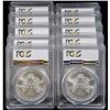 Image 2 : Lot of (10) 2008 PCGS MS69 American Silver Eagle