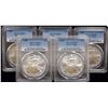 Image 1 : Lot of (5) 2008 PCGS MS69 American Silver Eagle