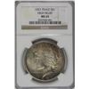 Image 3 : 1921 NGC MS65 High Relief Peace Dollar