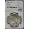 Image 3 : 1928 NGC AU50 Peace Dollar