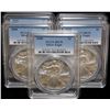 Image 1 : Lot of (5) 2008 PCGS MS70 American Silver Eagle
