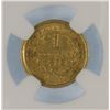 Image 2 : 1852 NGC AU58 Gold $1 Liberty