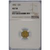 Image 3 : 1852 NGC AU58 Gold $1 Liberty