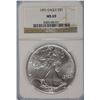 Image 3 : 1991 NGC MS69 American Silver Eagle
