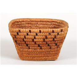 Salish Child's Burden Basket 5 7/8" L. 5" W. 3 1/2" H.  Good Condition