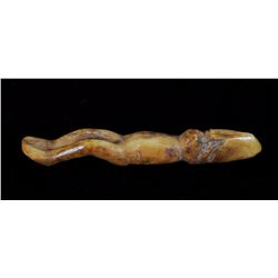 Inuit Miniature Marine Ivory Billiken 1 3/4" H.  Good Condition NOT ALLOWED TO SHIP OUTSIDE CANADA