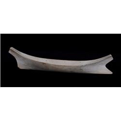 Northwest Coast Carved Alder Canoe 19" L. 4" W.  Good Condition with Minor Checks