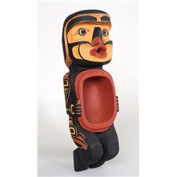 Henry Hunt Bukwus Feast Bowl Carved in 1953 - Signed and Bought by RCMP Constable Robert Montgomery 