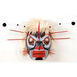 Bumblebee Dance Mask Carved by Richard Patterson, Painted by Tom Patterson and Designed by George Hu