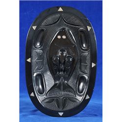 Rufus Moody Argillite Platter Carved with Halibut and Raven 8 1/2"x 13"  Good Condition