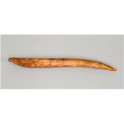 Aleut Bone Awl Used for Basket Making 5 1/2" L.  Good Condition