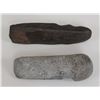 Image 2 : Northwest Coast Stone Axe 7" L. and Stone Adze 8 1/4" L.