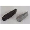 Image 3 : Northwest Coast Stone Axe 7" L. and Stone Adze 8 1/4" L.