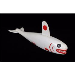 Northwest Coast Carved Whale 24" L. 9 1/2" H.  Good Condition with Minor Chip on Tail