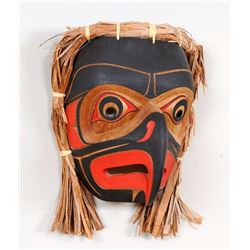 Kwa-Guilth Eagle Dance Mask Carved by Nancy Dawson 12 1/2" H. 10" W.  Good Condition