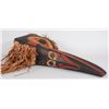Image 2 : Northwest Coast Hamatsa Raven Mask Carved by Derek Heaton 43" L. 14 1/2" H. Without Cedar Bark  Good