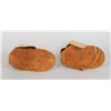 Image 2 : Pair of Dene Beaded Moose Hide Moccasins with Floral Design 11" L.  Fine Condition