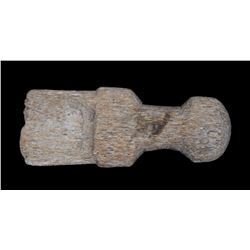 Aleut Carved Bone Spoon From Kodiak Island, AK 3 1/2" L.  Good Condition