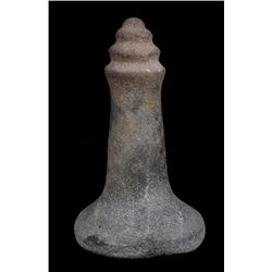 Northwest Coast Rattlesnake Coil Stone Maul 9 1/2" H. 5" D.