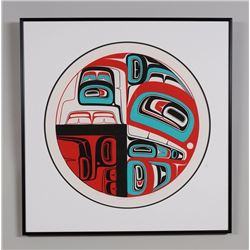 Reg Davidson Serigraph "Classical Dilemma 1" 19/76 '90  25 1/2"x 26" Framed  Good Condition