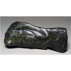 Joanasie Spirit Fish Carving - Cape Dorset 12" L. 4 3/4" H.  Good Condition