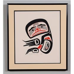 Norman Tait Serigraph "Mischievous Man" 104/199 '78  18"x 20" Framed  Good Condition