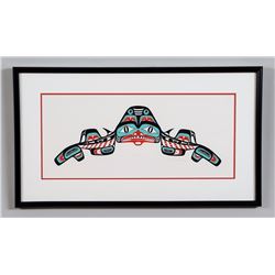 Reg Davidson Serigraph "Shark" 181/193 '74  16"x 28" Framed  Good Condition