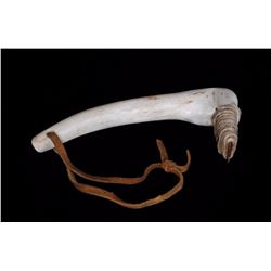 Northwest Coast Antler and Stone Elbow Adze 9 1/4" L. 4" W.  Good Condition