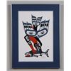 Image 1 : Richard Hunt Serigraph "Kingfisher" 87/100 '97  19 1/2"x 26" Framed  Good Condition