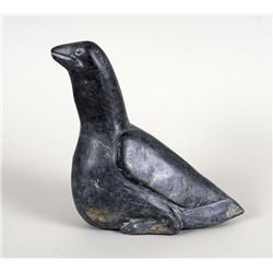 Sarah Lootna Bird Sculpture - Eskimo Point 8 1/2" L. 9 1/4" H.  Good Condition