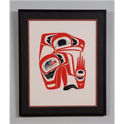 Norman Tait Serigraph "Eagle Spirit" 79/199 '77  19"x 23" Framed  Good Condition