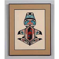 Francis Williams Serigraph "Shark" 125/150 '74  22"x 27" Framed  Good Condition