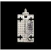 Image 2 : 4.02ctw Diamond Pendant - 18KT White Gold