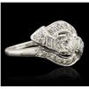 Image 1 : 14KT White Gold 1.29ctw Diamond Ring