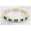 Image 1 : 0.40ctw Sapphire and Diamond Ring - 18KT Yellow Gold