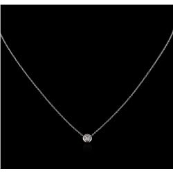 0.22ct Diamond Necklace - 14KT White Gold